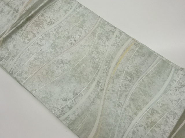 JAPANESE NAGOYA OBI / WOVEN WAVY STRIPE